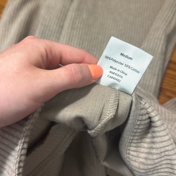 Varley Aberdeen Straight Leg Pant 29" Taupe Marl Size Medium - Picture 11 of 16